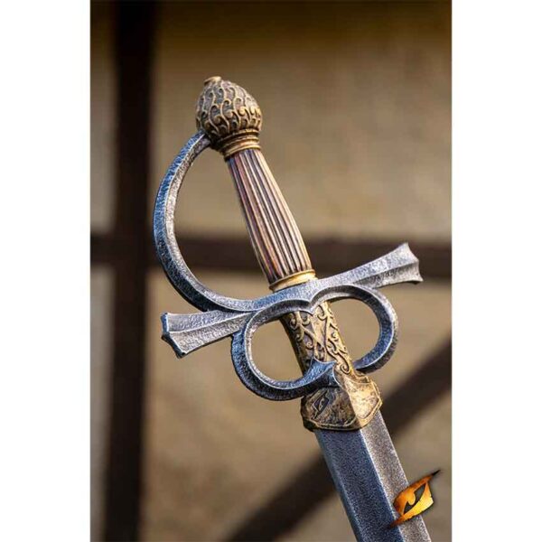 Rillet LARP Rapier - Vanguard - Light Wood/Gold - 85 cm