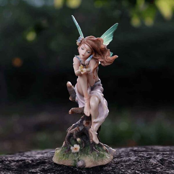 Kiss of the Butterfly Fairy Statue