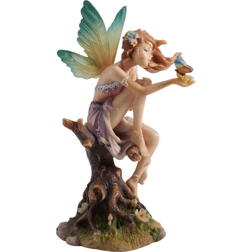 Kiss of the Butterfly Fairy Statue
