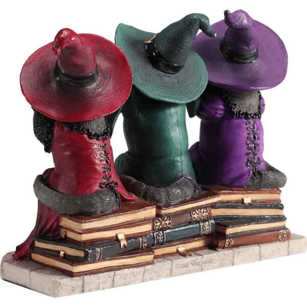 No Evil Witch Cats Statue