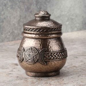 Triple Moon Pentagram Apothecary Jar