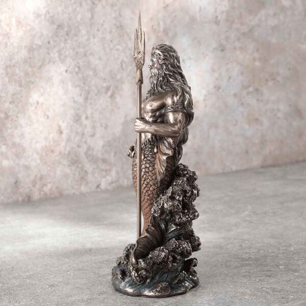 Bronze Poseidon Greek God Statue