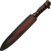 Red and Black Braided Hunter Knife