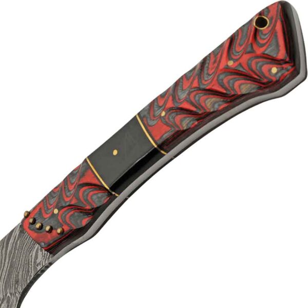 Red Hilt Layered-Steel Sword