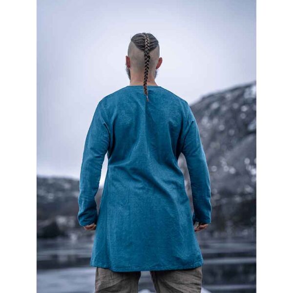 Ragnar Linen Viking Tunic – Blue