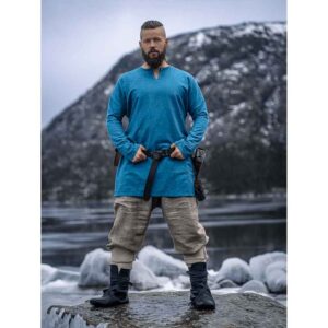 Ragnar Linen Viking Tunic – Blue