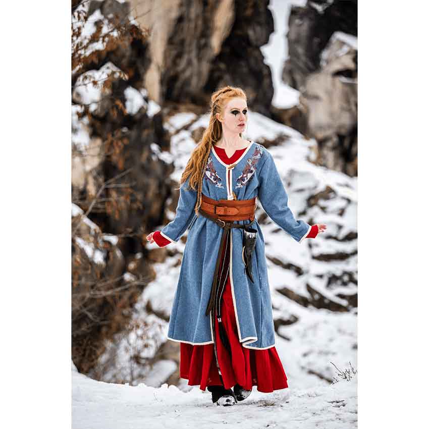 Skadi Viking Birka Coat - Dove Blue