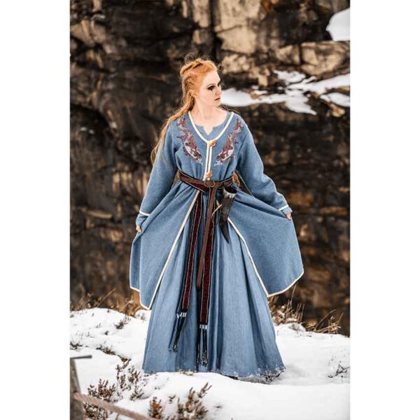 Skadi Viking Birka Coat - Dove Blue