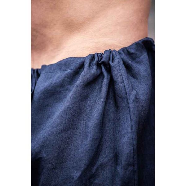 Wodan Viking Linen Trousers - Dark Blue