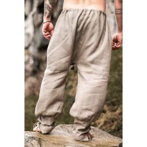 Wodan Viking Linen Trousers - Stone Grey