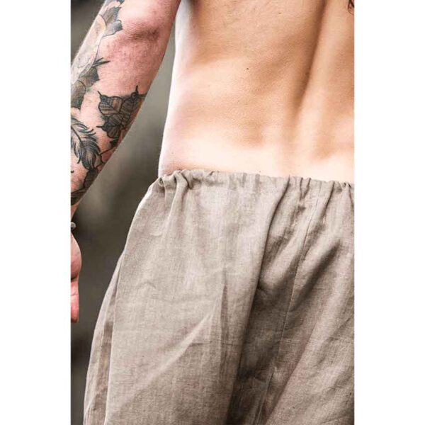 Wodan Viking Linen Trousers - Stone Grey