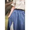 Elise Medieval Layered Skirt - Blue/Natural