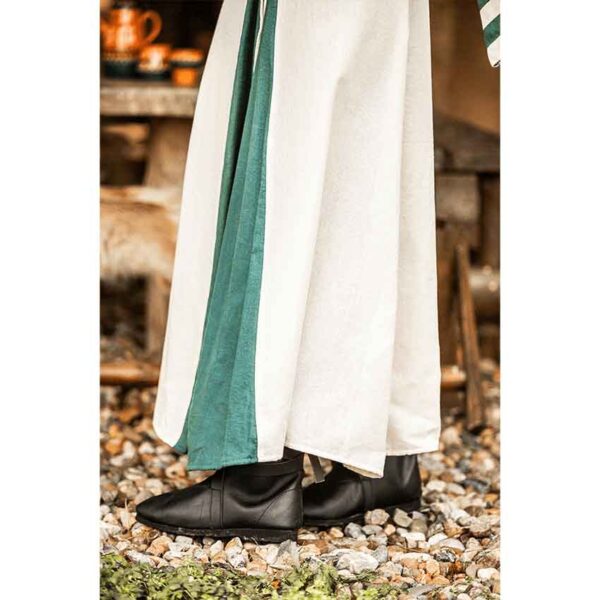 Dorothea Medieval Dress - Natural/Green