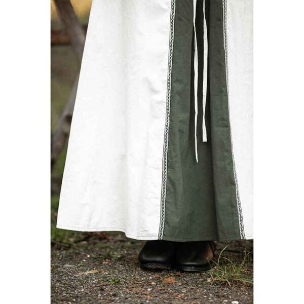 Amalia Medieval Dress - Natural/Green
