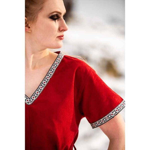 Matilda Womens Viking Tunic - Red