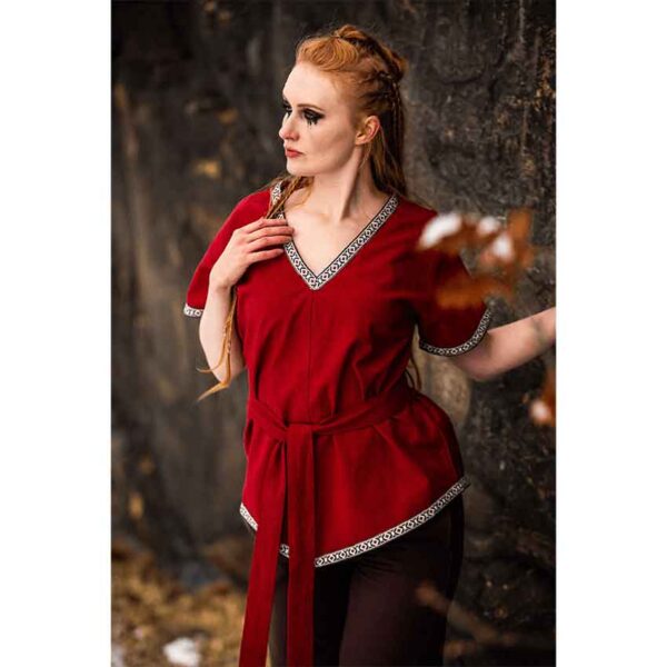 Matilda Womens Viking Tunic - Red