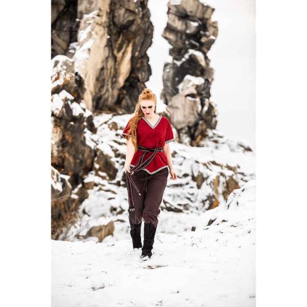 Matilda Womens Viking Tunic - Red