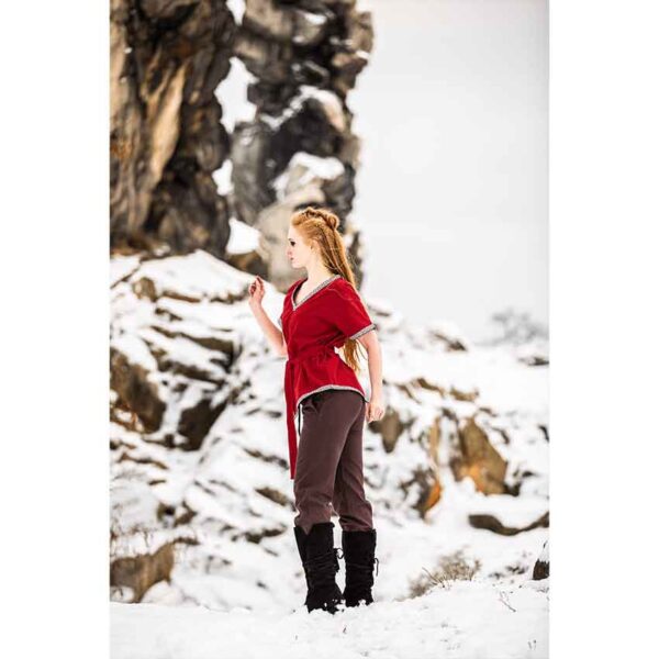 Matilda Womens Viking Tunic - Red