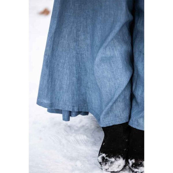 Anna Linen Viking Dress - Dove Blue