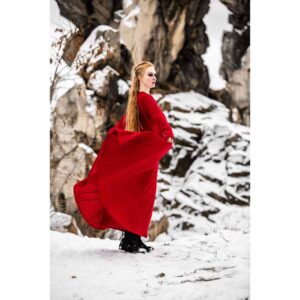 Anna Linen Viking Dress - Red