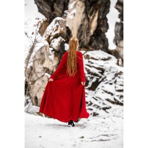 Anna Linen Viking Dress - Red
