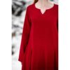 Anna Linen Viking Dress - Red