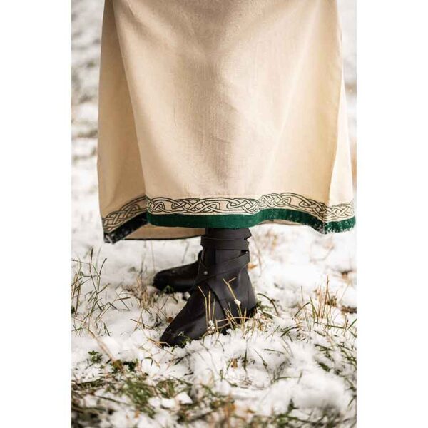 Lagertha Viking Dress – Natural/Green
