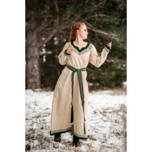 Lagertha Viking Dress – Natural/Green