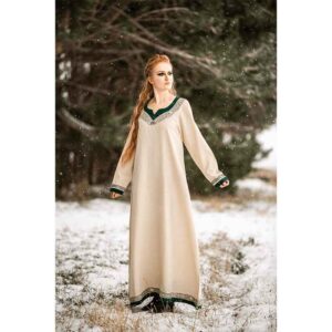 Lagertha Viking Dress – Natural/Green