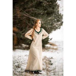 Lagertha Viking Dress – Natural/Green