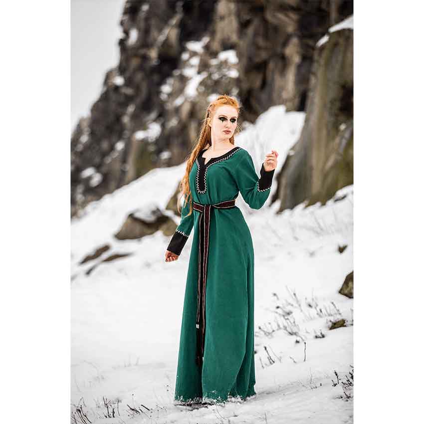Freya Viking Dress Green