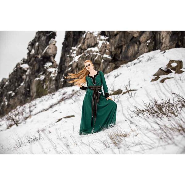 Freya Viking Dress - Green