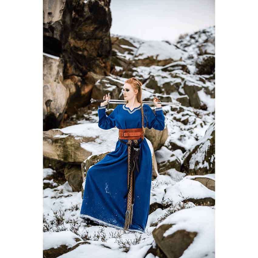 Brigida Viking Dress  Blue