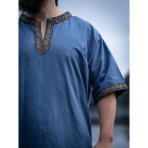 Richard Short Sleeve Viking Tunic - Dove Blue