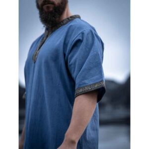 Richard Short Sleeve Viking Tunic - Dove Blue