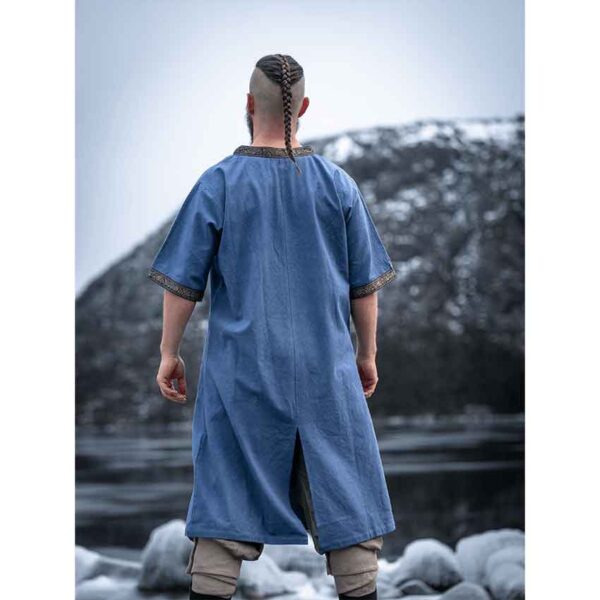 Richard Short Sleeve Viking Tunic - Dove Blue