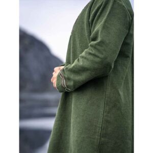 Snorri Urnes Embroidered Viking Tunic - Green