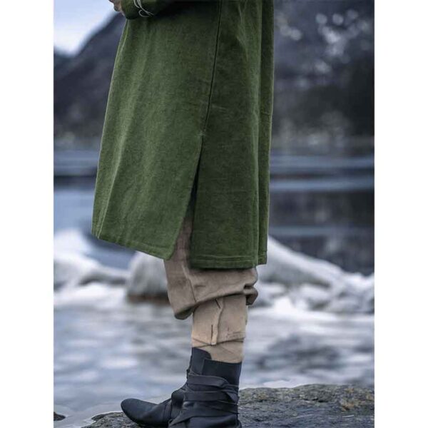 Snorri Urnes Embroidered Viking Tunic - Green
