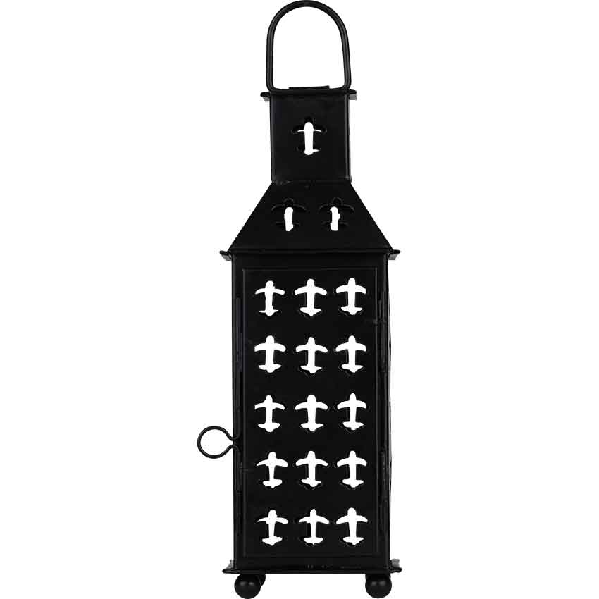 Black Fleur Medieval Iron Lantern