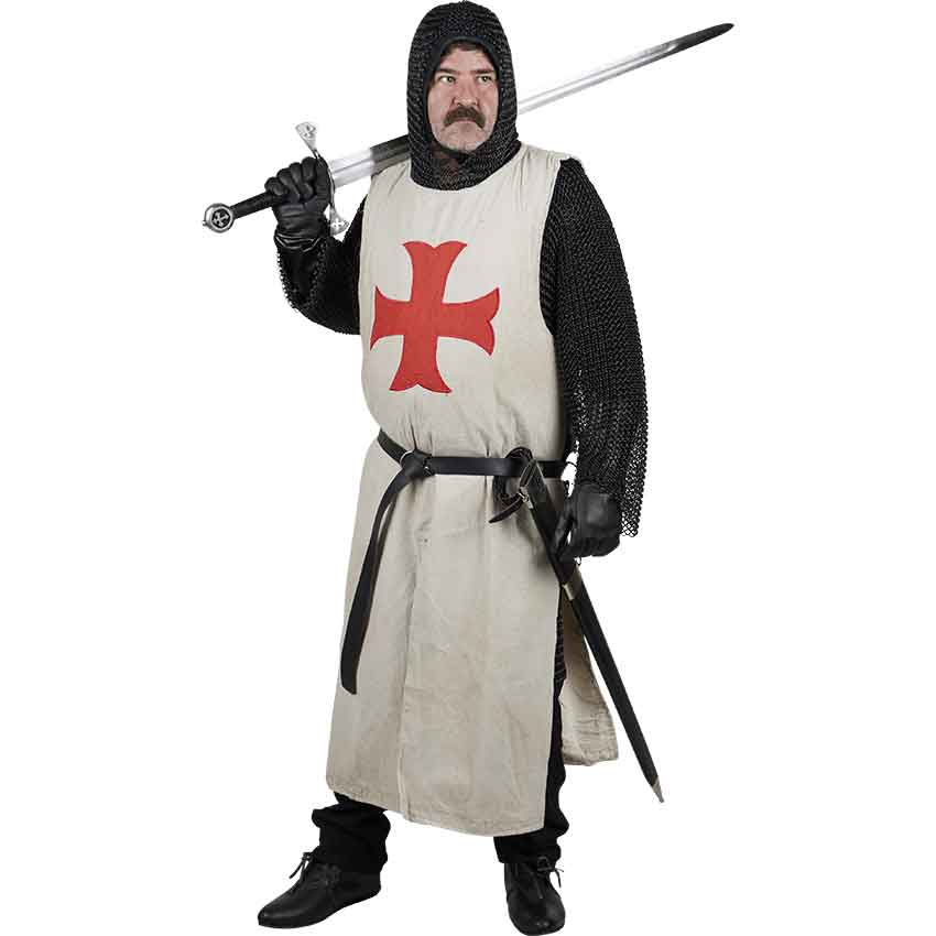 Mens Medieval Crusader Outfit with Chainmail
