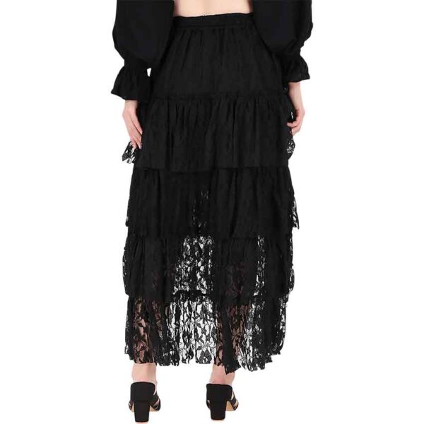 High-Low Fantasy Lace Skirt