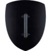 Mini Wooden White and Black Crusader Shield