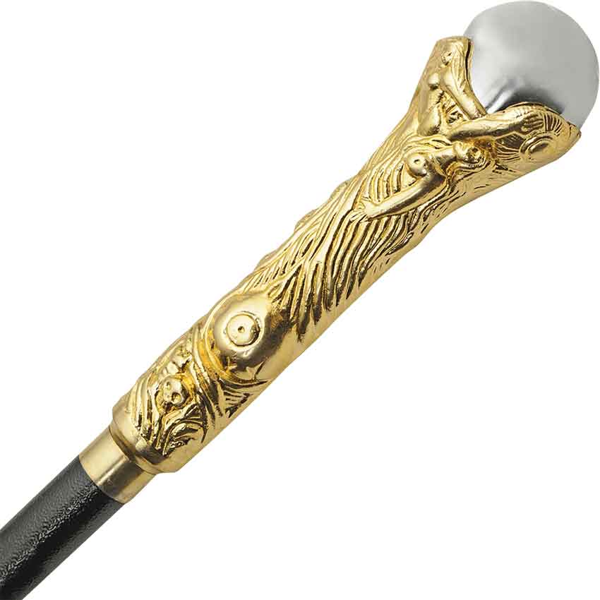 Gold Merlin Sword Cane