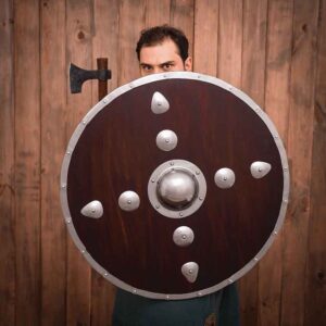 Studded Viking Wooden Shield