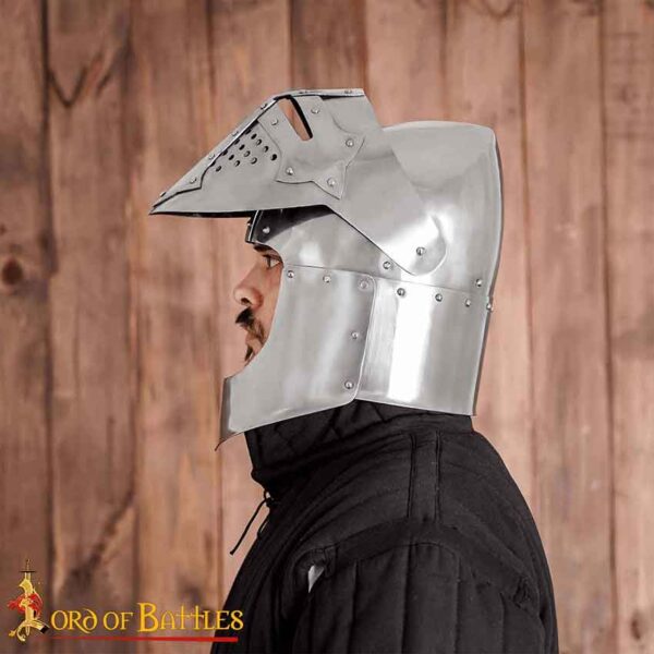 14th Century Visored Bascinet
