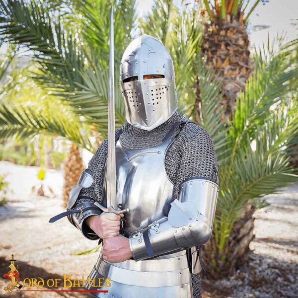 14th Century Visored Bascinet