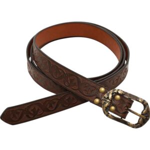 Dragoslav Embossed Noble's Belt - Brown