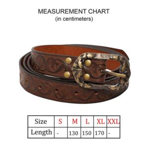 Dragoslav Embossed Noble's Belt - Brown