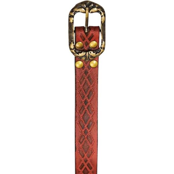 Ranger Leather Belt - Maroon