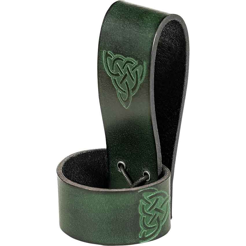 Brigid Celtic Drinking Horn Holder - Green